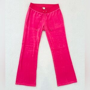 Vintage Juicy Couture Velour Tracksuit Pants Women’s Size Medium Pink *FLAW*